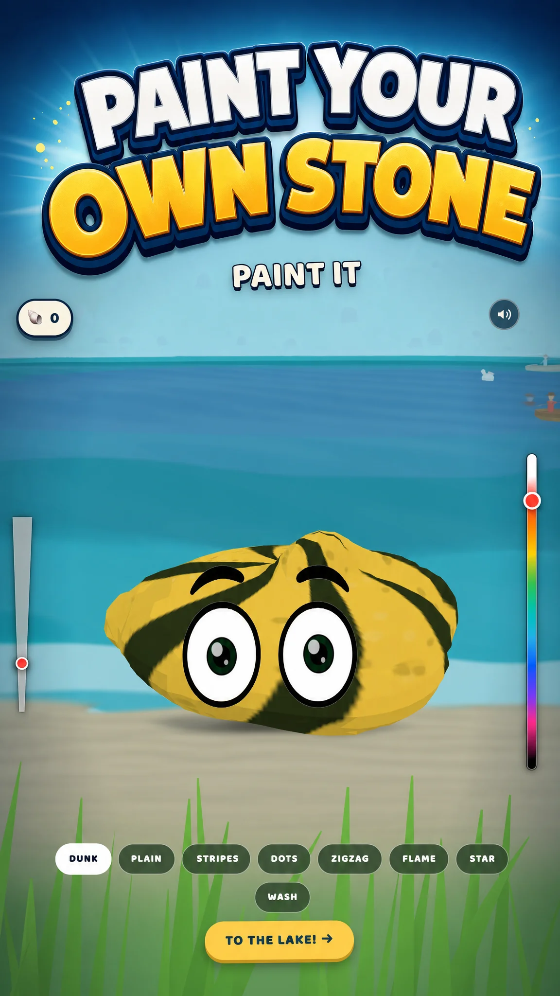 Hand-paint your stone before the race